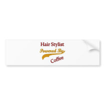 Hair Stylist Powered By Coffee Bumper Stickers