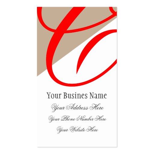 Hair Stylist professional business card (back side)
