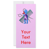 Hair Stylist Personalized Rack Card