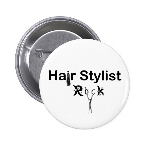 HAIR STYLIST ROCK pin