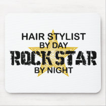 Hair Stylist Rock Star by Night Mouse Pads
