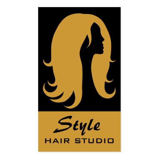 Hair Stylist Salon Studio Business Card (front side)