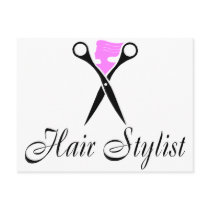 Hair Stylist (Scissors/Pink) Postcards