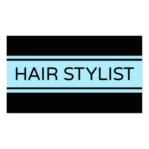 Hair Stylist Stripe Business Card (front side)