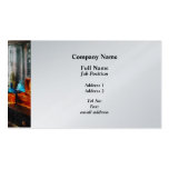 Hair Tonic and Shaving Mugs - Platinum Finish Business Card Template