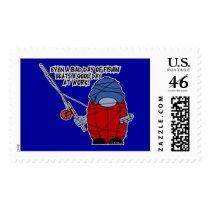 HairBall Fisherman Tied Up postage