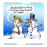 Hairclub For Snowmen Funny Christmas Poster posters