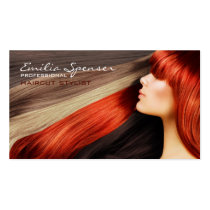 Haircut stylist business card business cards