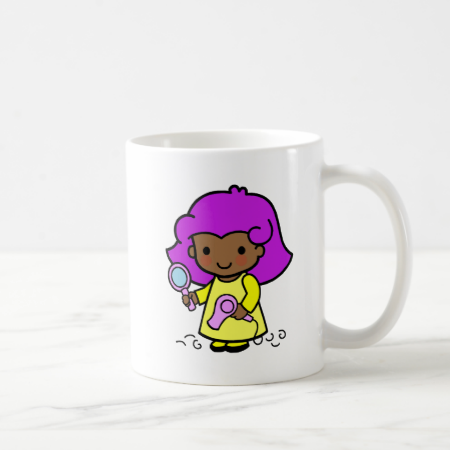 Hairdresser Girl Coffee Mug Hairdresser Girl Coffee Mug