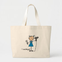 Hairdresser Stick Figure Bag