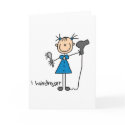 Hairdresser Stick Figure Card by stick_figures Hairdresser Stick Figure Card