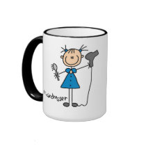 Hairdresser Stick Figure Mug by stick_figures Hairdresser Stick Figure Mug