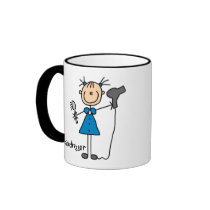 Hairdresser Stick Figure Mug