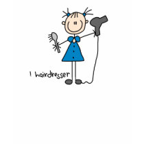 Hairdresser Stick Figure Shirt
