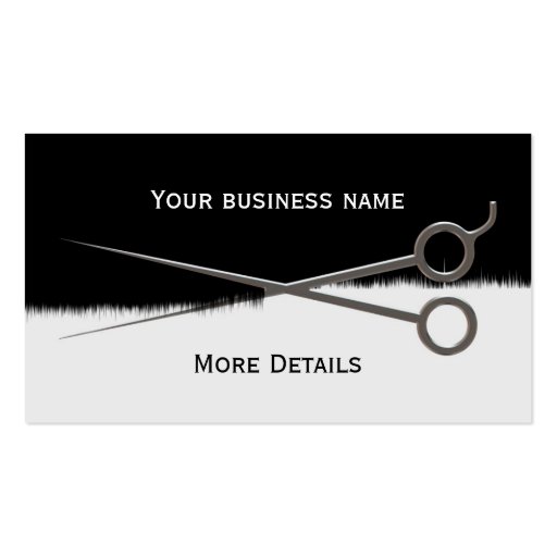 Hairdressers Business Card (front side)