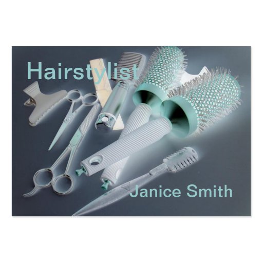 Hairdressing business business card templates (front side)