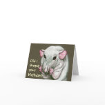 Hairless Rat, Forget Birthday? Greeting Card