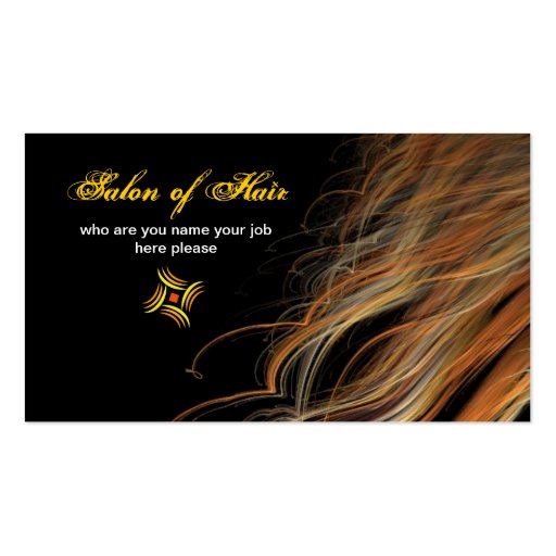 hairs business card (front side)