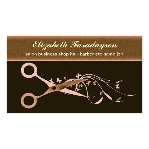hairs business card (front side)