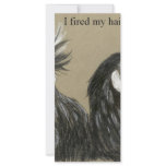 hairstyle chickens customized rack card