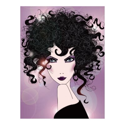  Sexy Hair Logo on Hairstyle Posters By Michelinekanzy  Sexy Girl Illustration Poster