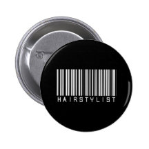 Hairstylist Bar Code Pin