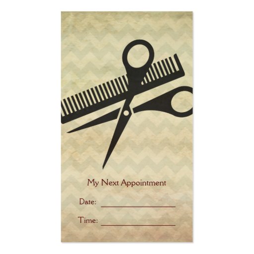 Hairstylist Beauty Salon Appointment Reminder Card Business Card Template (back side)