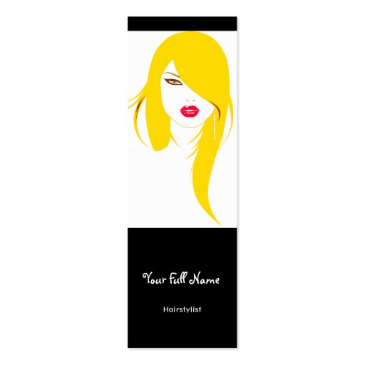 Hairstylist Business Card (front side)