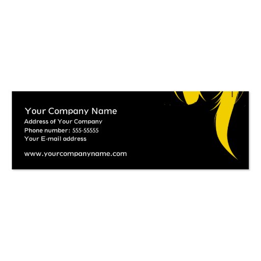 Hairstylist Business Card (back side)