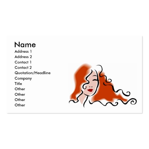 Hairstylist Business Cards