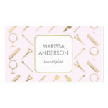 hairstylist business cards, hairdresser, makeup business card