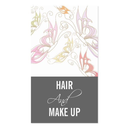 Hairstylist  Makeup Artist Business Cards