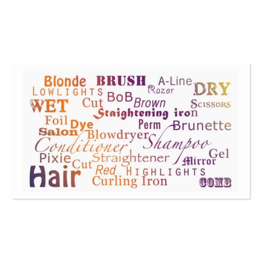HairStylist/Salon Business Cards