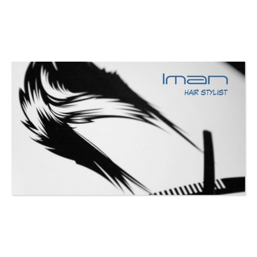 hairstylist,salon business cards (front side)