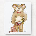 Hairy Carey Bear Mousepad