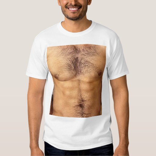 mens hairy chest shirt