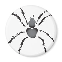 Hairy Spider Refrigerator Magnets