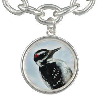 Hairy Woodpecker Charm Bracelet