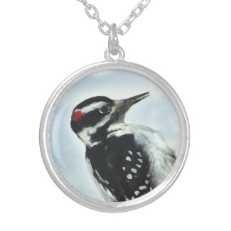 Hairy Woodpecker Necklace