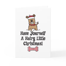 HairyChristmas card