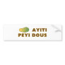 haiti007 bumper sticker