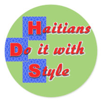 haiti012 round stickers