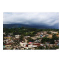 Haiti City Slum & Mountains Painting on Canvas posters
