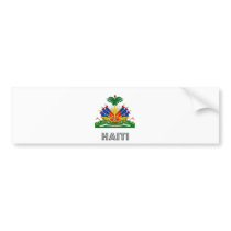 Haiti Coat of Arms Bumper Sticker