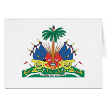 HAITI COAT OF ARMS - CARDS