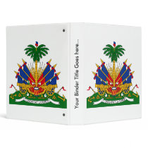 Haiti Coat of Arms detail 3 Ring Binder