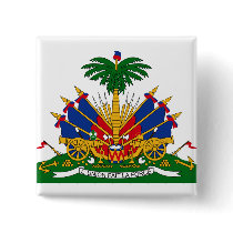 Haiti Coat of Arms detail Pinback Buttons