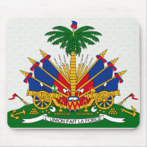 Haiti Coat of Arms detail Mousepads