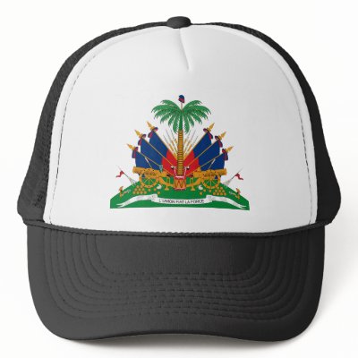 Haiti Coat of Arms Hat by FlagTshirts