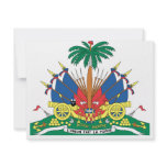 HAITI COAT OF ARMS - PERSONALIZED INVITATIONS
